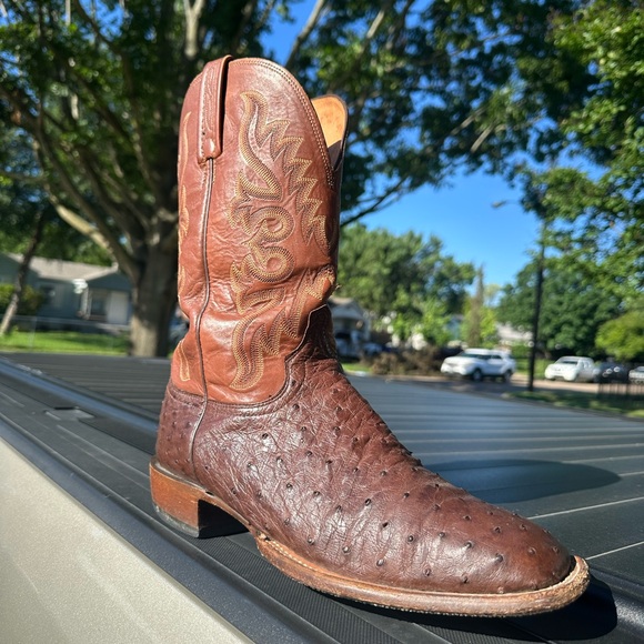 Men\'s Brown Leather Cowboy Boots main image 7